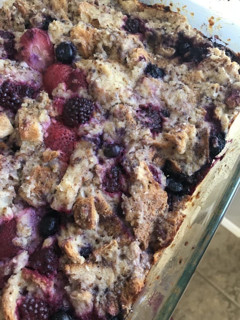 Triple Berry French Toast Bake Wholesomely Fit