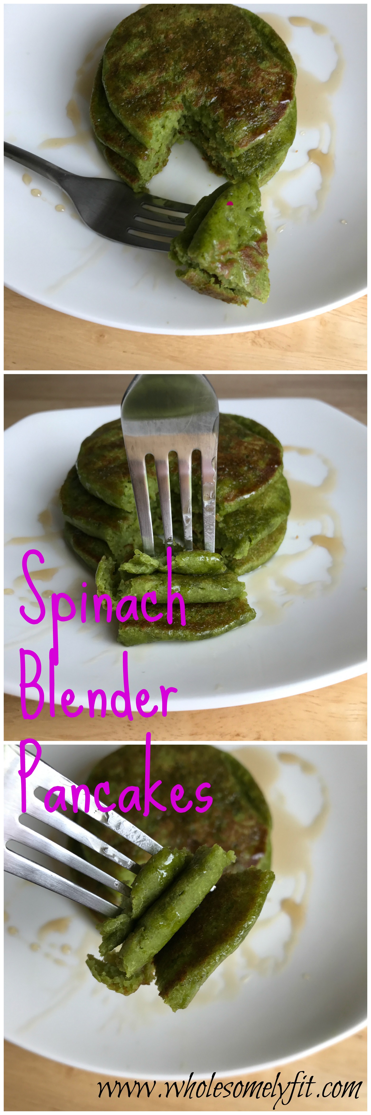 Wellness Wednesday Spinach Blender Pancakes Vegan And Flourless Wholesomely Fit